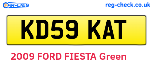 KD59KAT are the vehicle registration plates.