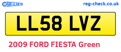 LL58LVZ are the vehicle registration plates.
