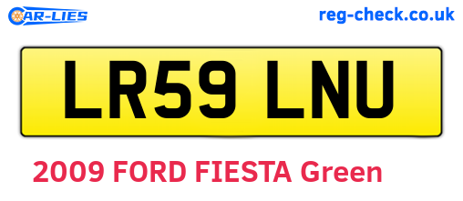LR59LNU are the vehicle registration plates.