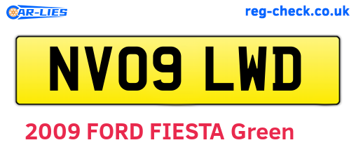 NV09LWD are the vehicle registration plates.