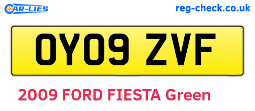 OY09ZVF are the vehicle registration plates.