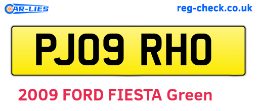 PJ09RHO are the vehicle registration plates.