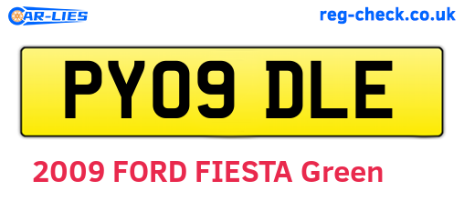 PY09DLE are the vehicle registration plates.