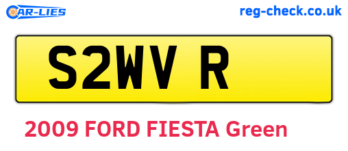 S2WVR are the vehicle registration plates.