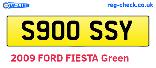 S900SSY are the vehicle registration plates.