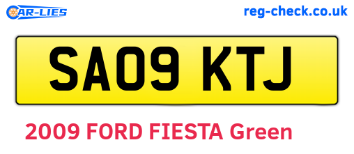 SA09KTJ are the vehicle registration plates.