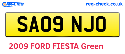 SA09NJO are the vehicle registration plates.