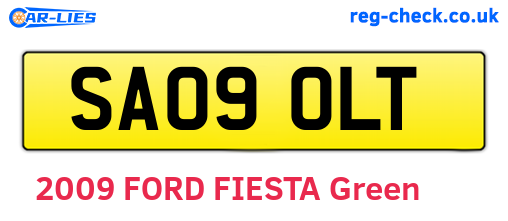 SA09OLT are the vehicle registration plates.