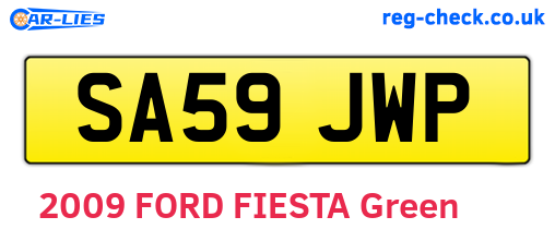 SA59JWP are the vehicle registration plates.