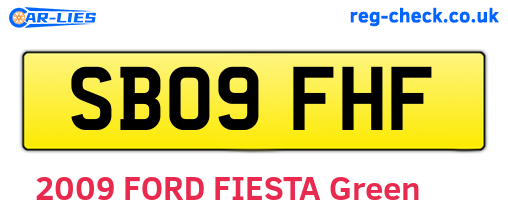 SB09FHF are the vehicle registration plates.