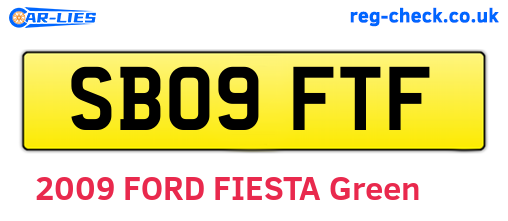 SB09FTF are the vehicle registration plates.