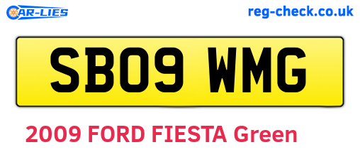 SB09WMG are the vehicle registration plates.