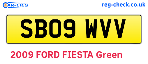 SB09WVV are the vehicle registration plates.