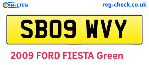 SB09WVY are the vehicle registration plates.