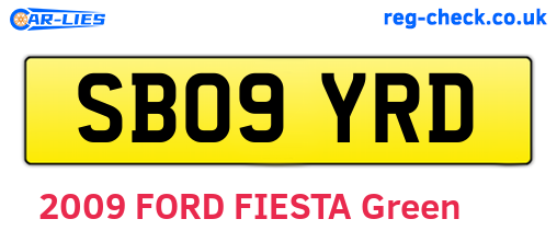 SB09YRD are the vehicle registration plates.