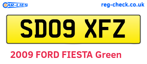 SD09XFZ are the vehicle registration plates.