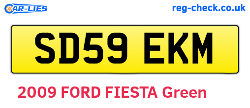 SD59EKM are the vehicle registration plates.