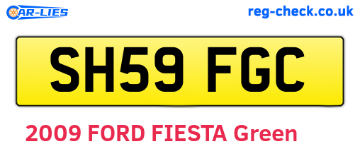 SH59FGC are the vehicle registration plates.