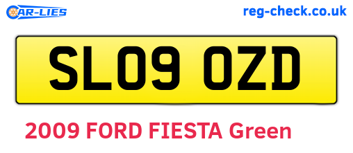 SL09OZD are the vehicle registration plates.
