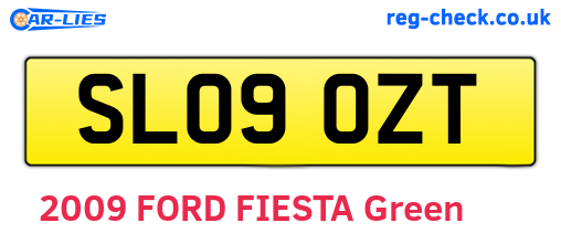 SL09OZT are the vehicle registration plates.