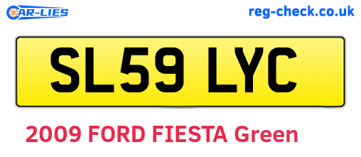 SL59LYC are the vehicle registration plates.