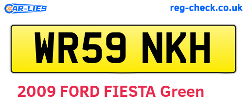 WR59NKH are the vehicle registration plates.
