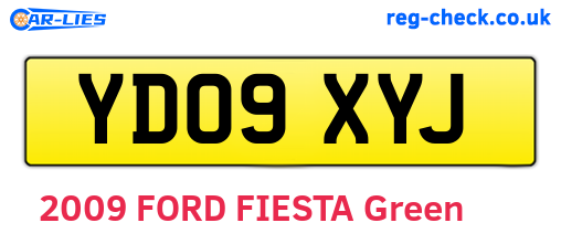 YD09XYJ are the vehicle registration plates.