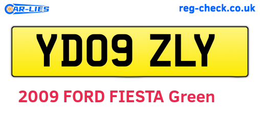 YD09ZLY are the vehicle registration plates.
