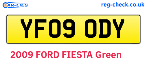 YF09ODY are the vehicle registration plates.