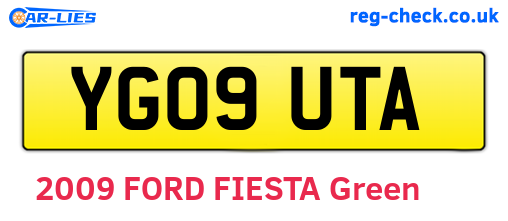 YG09UTA are the vehicle registration plates.