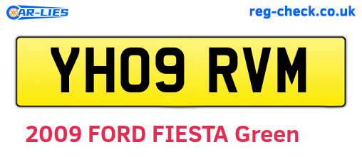 YH09RVM are the vehicle registration plates.