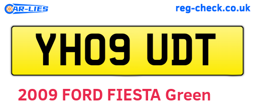 YH09UDT are the vehicle registration plates.
