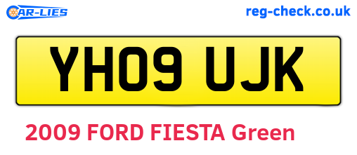 YH09UJK are the vehicle registration plates.