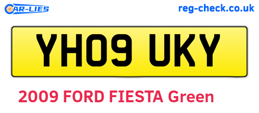 YH09UKY are the vehicle registration plates.