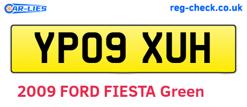 YP09XUH are the vehicle registration plates.