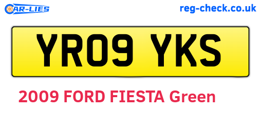 YR09YKS are the vehicle registration plates.
