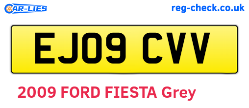 EJ09CVV are the vehicle registration plates.