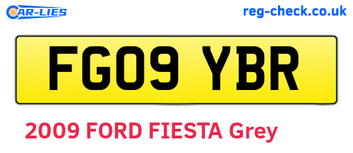 FG09YBR are the vehicle registration plates.