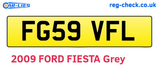 FG59VFL are the vehicle registration plates.