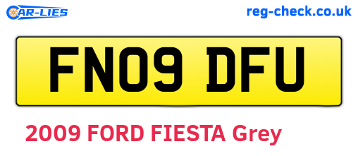 FN09DFU are the vehicle registration plates.