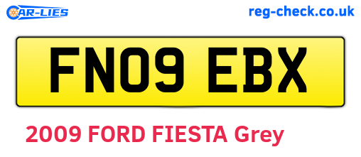 FN09EBX are the vehicle registration plates.