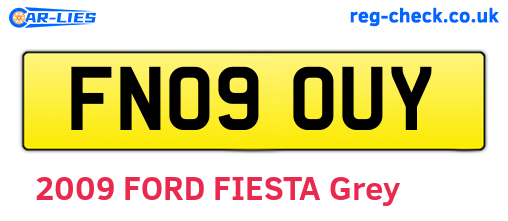 FN09OUY are the vehicle registration plates.
