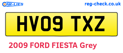 HV09TXZ are the vehicle registration plates.