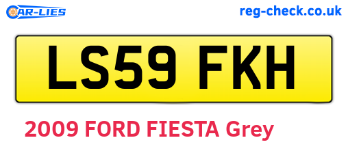 LS59FKH are the vehicle registration plates.