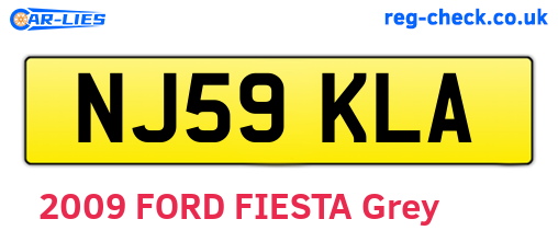 NJ59KLA are the vehicle registration plates.