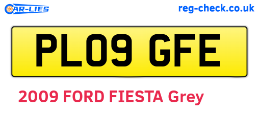 PL09GFE are the vehicle registration plates.