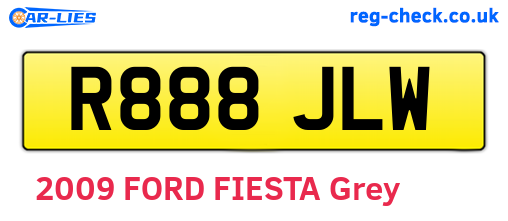 R888JLW are the vehicle registration plates.