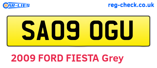 SA09OGU are the vehicle registration plates.