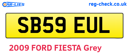 SB59EUL are the vehicle registration plates.