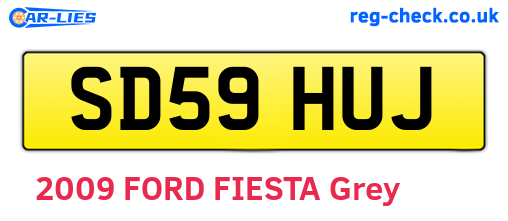 SD59HUJ are the vehicle registration plates.